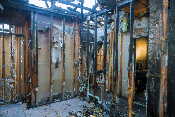 Professional Emergency Fire Cleanup technician working in Mayodan, NC
